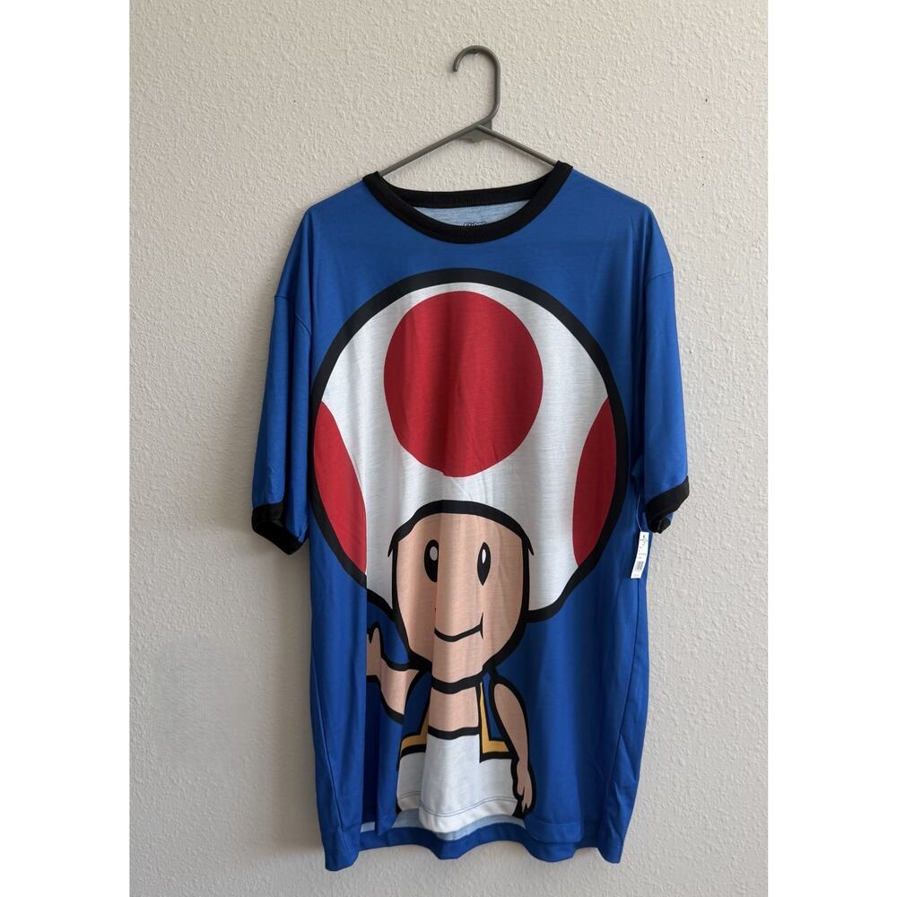 NWT Universal Studios Super Nintendo World Toad Adult T-Shirt Size XL